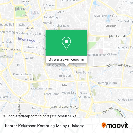 Peta Kantor Kelurahan Kampung Melayu