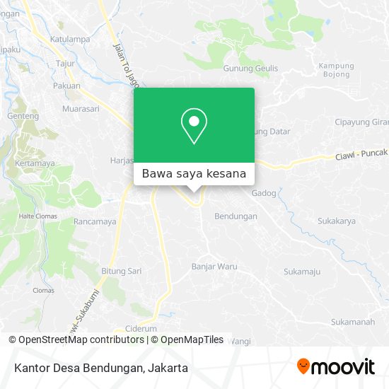 Peta Kantor Desa Bendungan