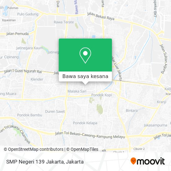 Peta SMP Negeri 139 Jakarta