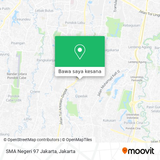 Peta SMA Negeri 97 Jakarta