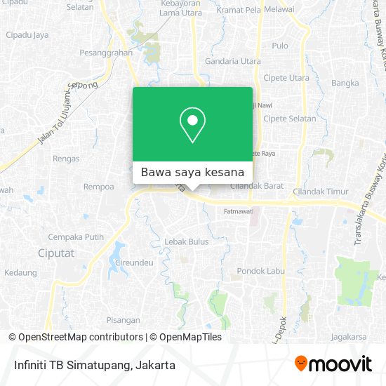 Peta Infiniti TB Simatupang