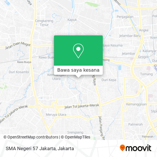 Peta SMA Negeri 57 Jakarta