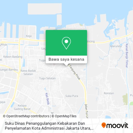 Peta Suku Dinas Penanggulangan Kebakaran Dan Penyelamatan Kota Administrasi Jakarta Utara