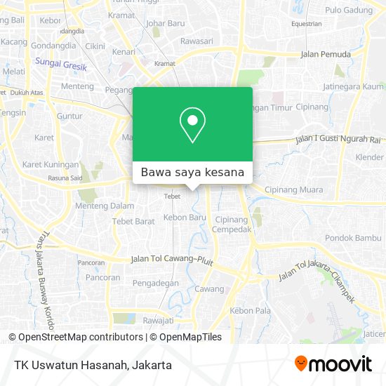 Peta TK Uswatun Hasanah