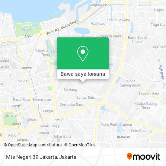 Peta Mts Negeri 39 Jakarta
