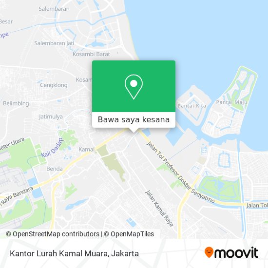 Peta Kantor Lurah Kamal Muara