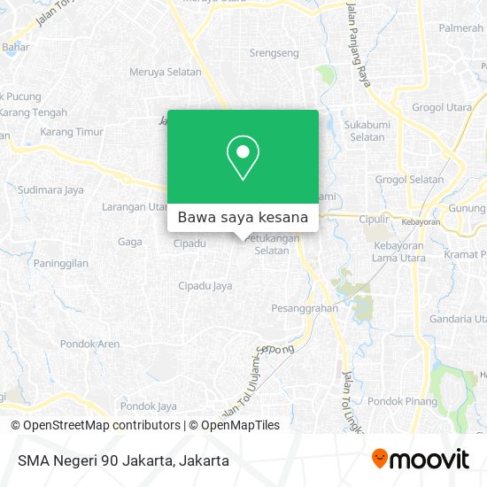 Peta SMA Negeri 90 Jakarta