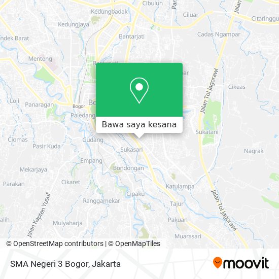 Peta SMA Negeri 3 Bogor