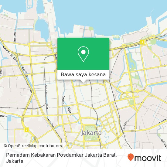 Peta Pemadam Kebakaran Posdamkar Jakarta Barat