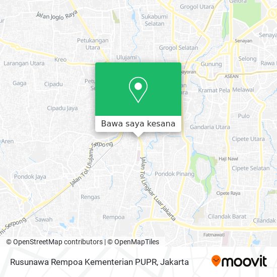 Peta Rusunawa Rempoa Kementerian PUPR
