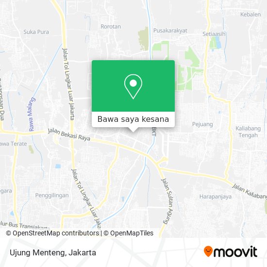 Peta Ujung Menteng