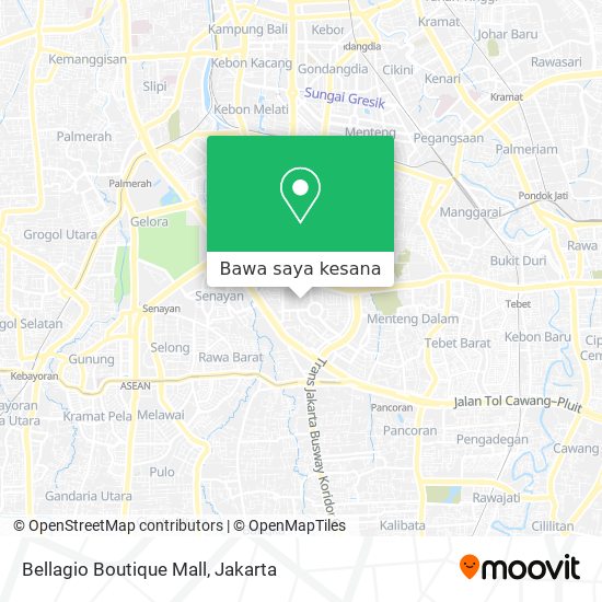 Cara ke Bellagio Boutique Mall di Jakarta Selatan menggunakan Bis atau LRT?