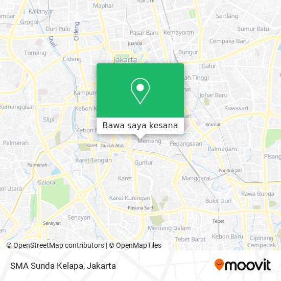 Peta SMA Sunda Kelapa