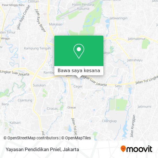Peta Yayasan Pendidikan Pniel