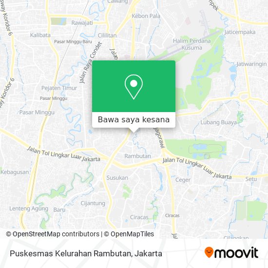 Peta Puskesmas Kelurahan Rambutan
