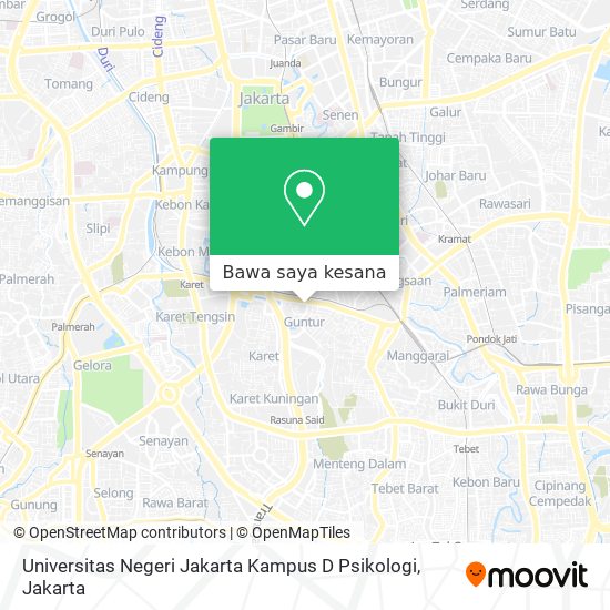 Peta Universitas Negeri Jakarta Kampus D Psikologi