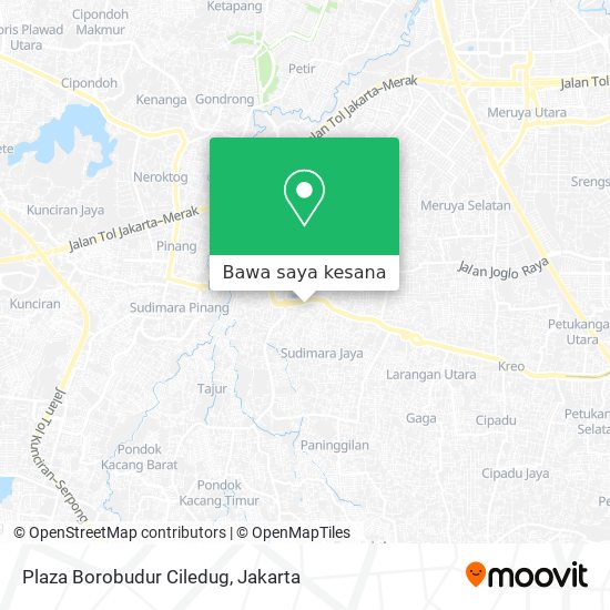 Peta Plaza Borobudur Ciledug
