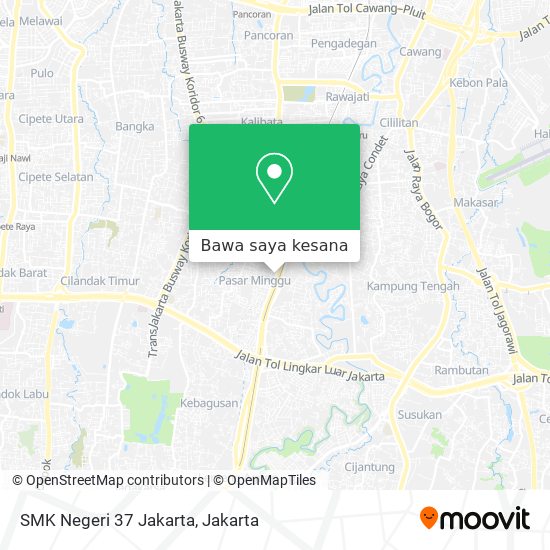 Peta SMK Negeri 37 Jakarta