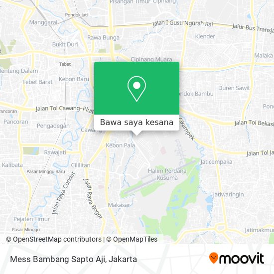 Peta Mess Bambang Sapto Aji