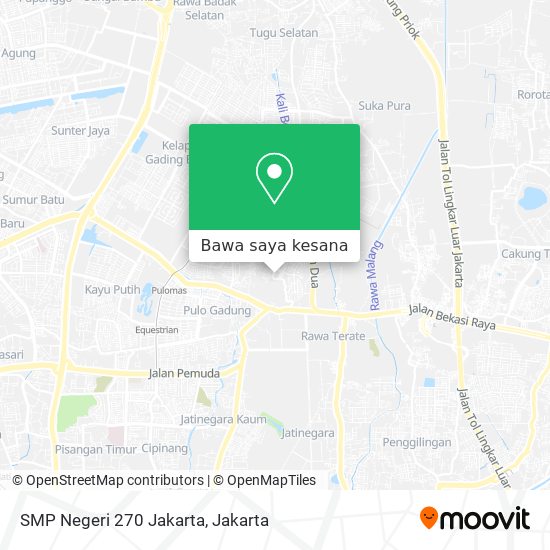Peta SMP Negeri 270 Jakarta