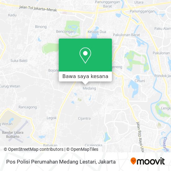 Peta Pos Polisi Perumahan Medang Lestari