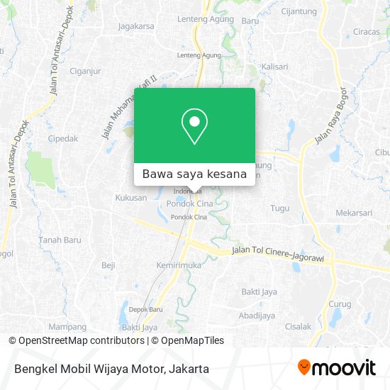 Peta Bengkel Mobil Wijaya Motor