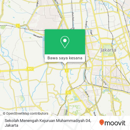 Peta Sekolah Menengah Kejuruan Muhammadiyah 04