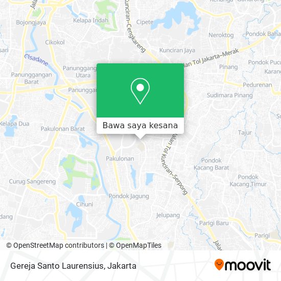 Peta Gereja Santo Laurensius
