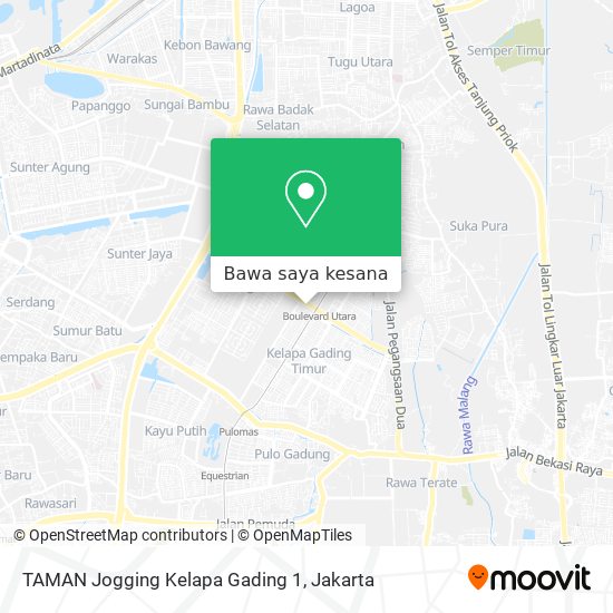 Peta TAMAN Jogging Kelapa Gading 1