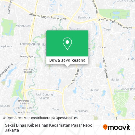 Peta Seksi Dinas Kebersihan Kecamatan Pasar Rebo