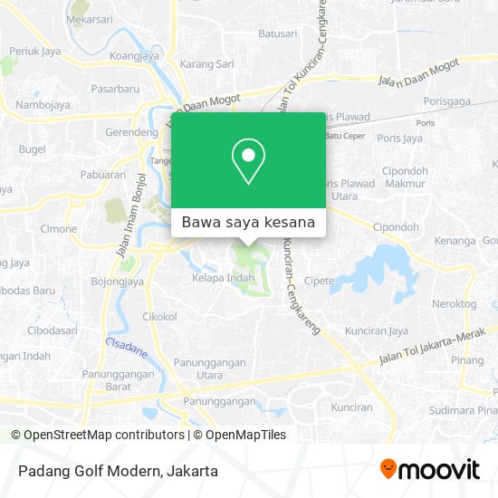 Peta Padang Golf Modern