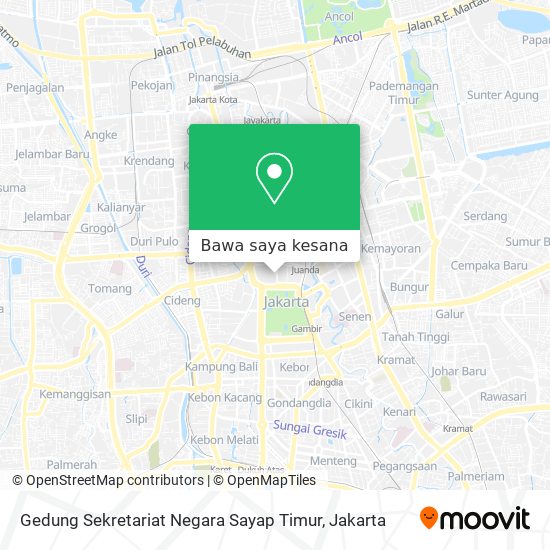 Peta Gedung Sekretariat Negara Sayap Timur