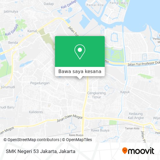 Peta SMK Negeri 53 Jakarta