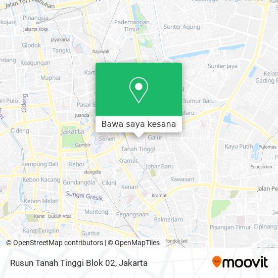 Peta Rusun Tanah Tinggi Blok 02