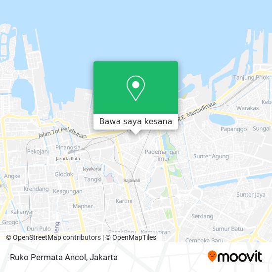 Peta Ruko Permata Ancol