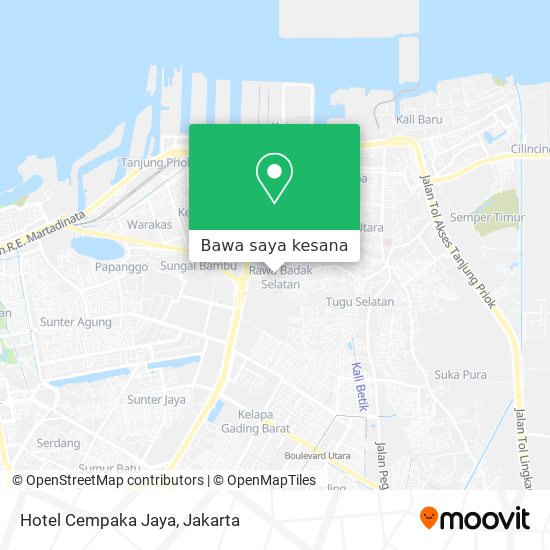 Peta Hotel Cempaka Jaya