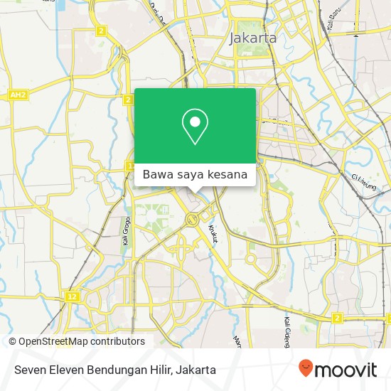 Peta Seven Eleven Bendungan Hilir