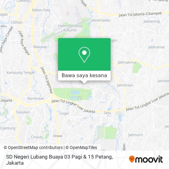 Peta SD Negeri Lubang Buaya 03 Pagi & 15 Petang