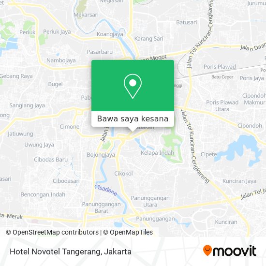 Peta Hotel Novotel Tangerang