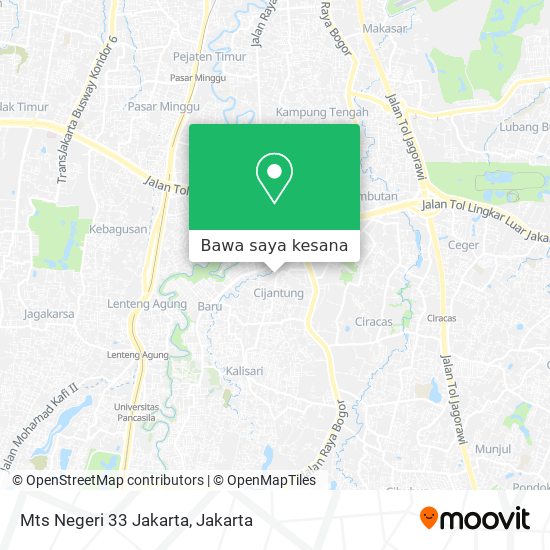 Peta Mts Negeri 33 Jakarta