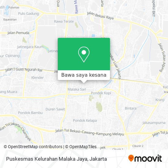 Peta Puskesmas Kelurahan Malaka Jaya
