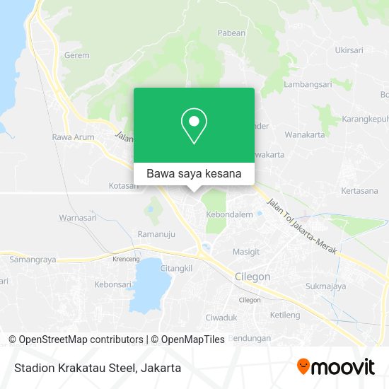 Peta Stadion Krakatau Steel