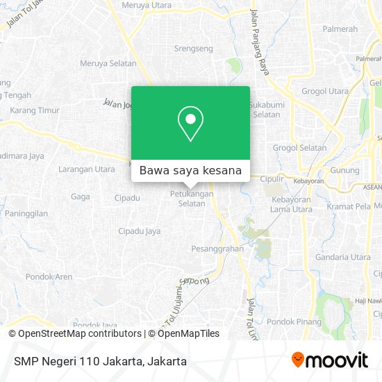 Peta SMP Negeri 110 Jakarta