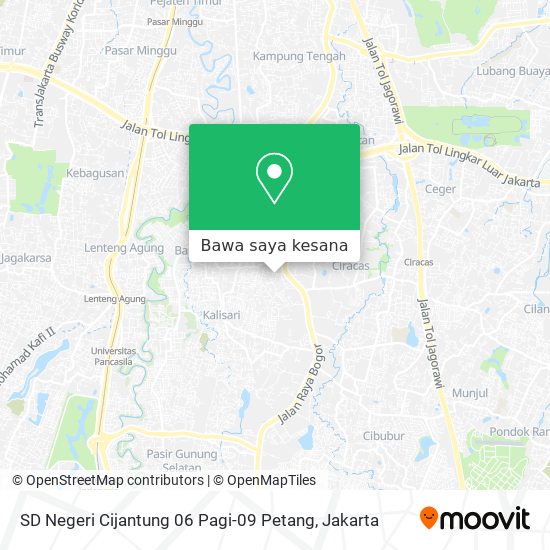 Peta SD Negeri Cijantung 06 Pagi-09 Petang