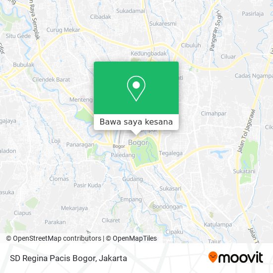 Peta SD Regina Pacis Bogor