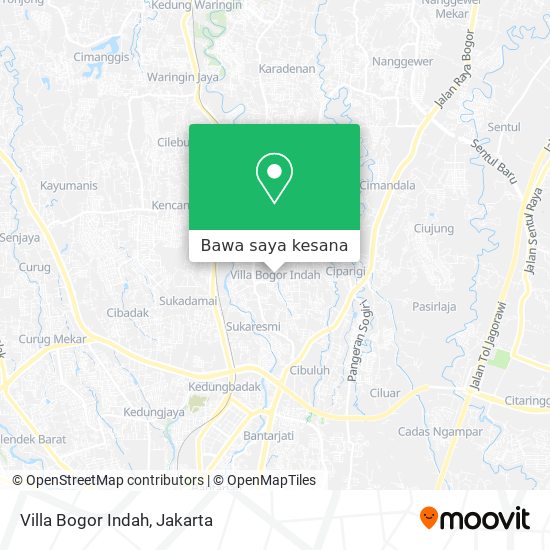 Peta Villa Bogor Indah