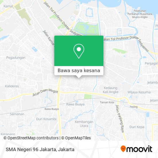 Peta SMA Negeri 96 Jakarta