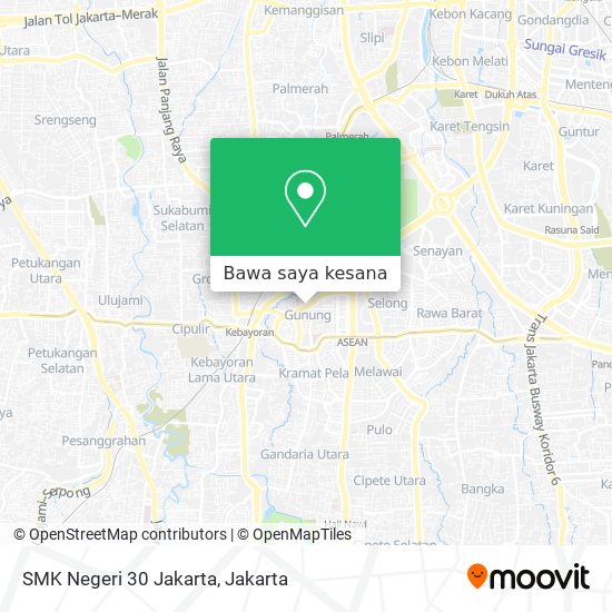 Peta SMK Negeri 30 Jakarta