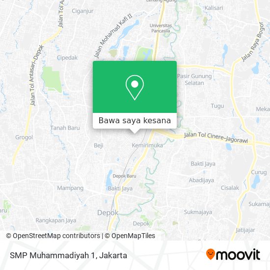 Peta SMP Muhammadiyah 1