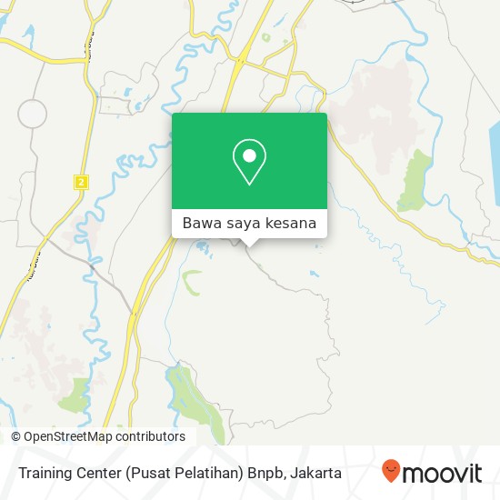 Peta Training Center (Pusat Pelatihan) Bnpb